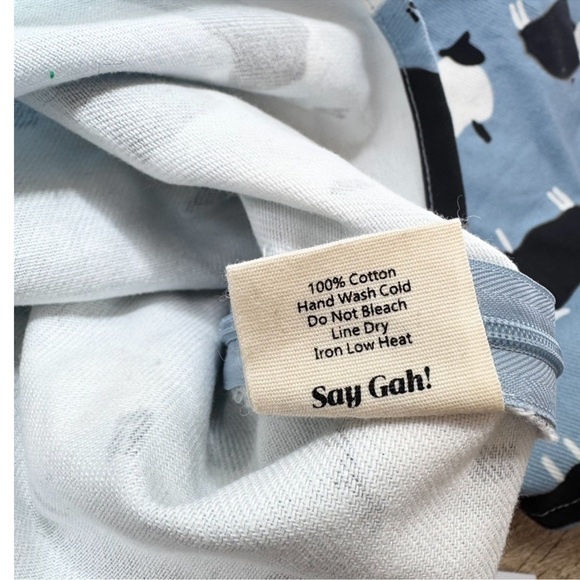 NWT Lisa Says Gah Wendy Counting Sheep Sheep Short Sleeve Blouse - Picture 5 of 12